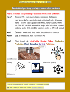 Nové CNC, 3D tiskárna, měřící zařízení atd.