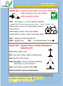 Nové nabídky pro obce, neziskové organizace, leden 2026